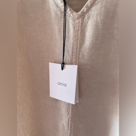 Linen Maxi Dress in Natural by Onia - Picture 6 of 13